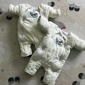 TWO sleep suits